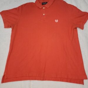 Chaps Burnt Orange Polo Shirt Vibrant Classic Design
